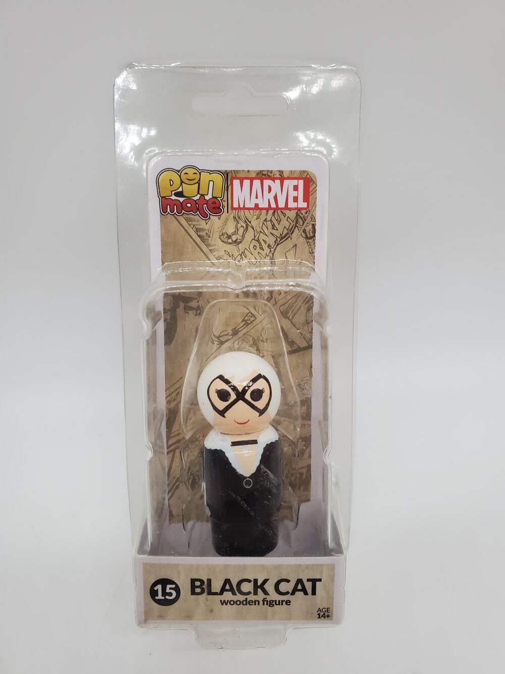 Marvel Black Cat Pin Mate Wooden Figure Bif Bang Pow!